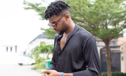 four image collage of natural hairstyles for black men