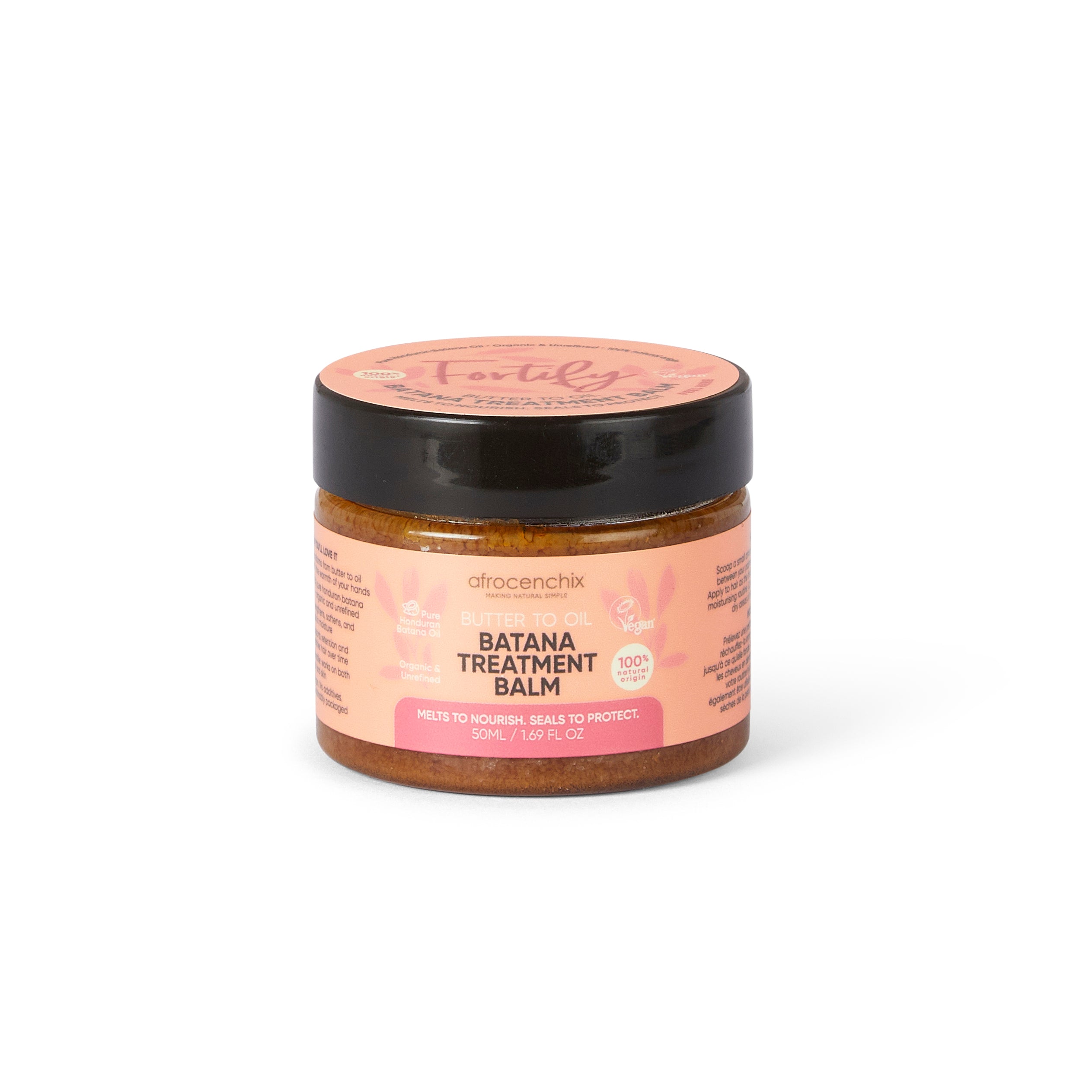 Afrocenchix Fortify Butter-to-Oil Batana Treatment Balm