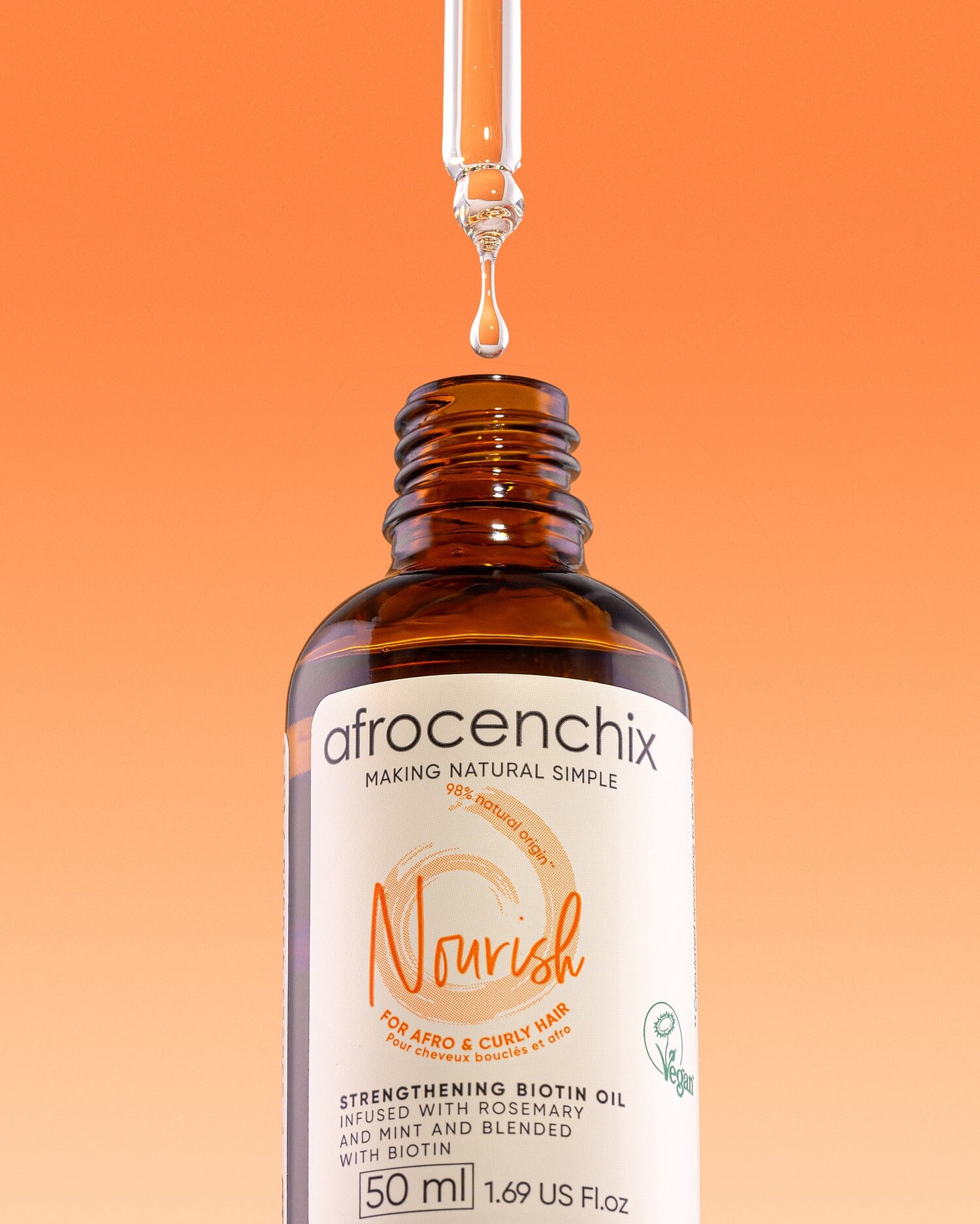 Strengthening Biotin Oil with Rosemary, Mint & Coconut - Nourish Your Hair