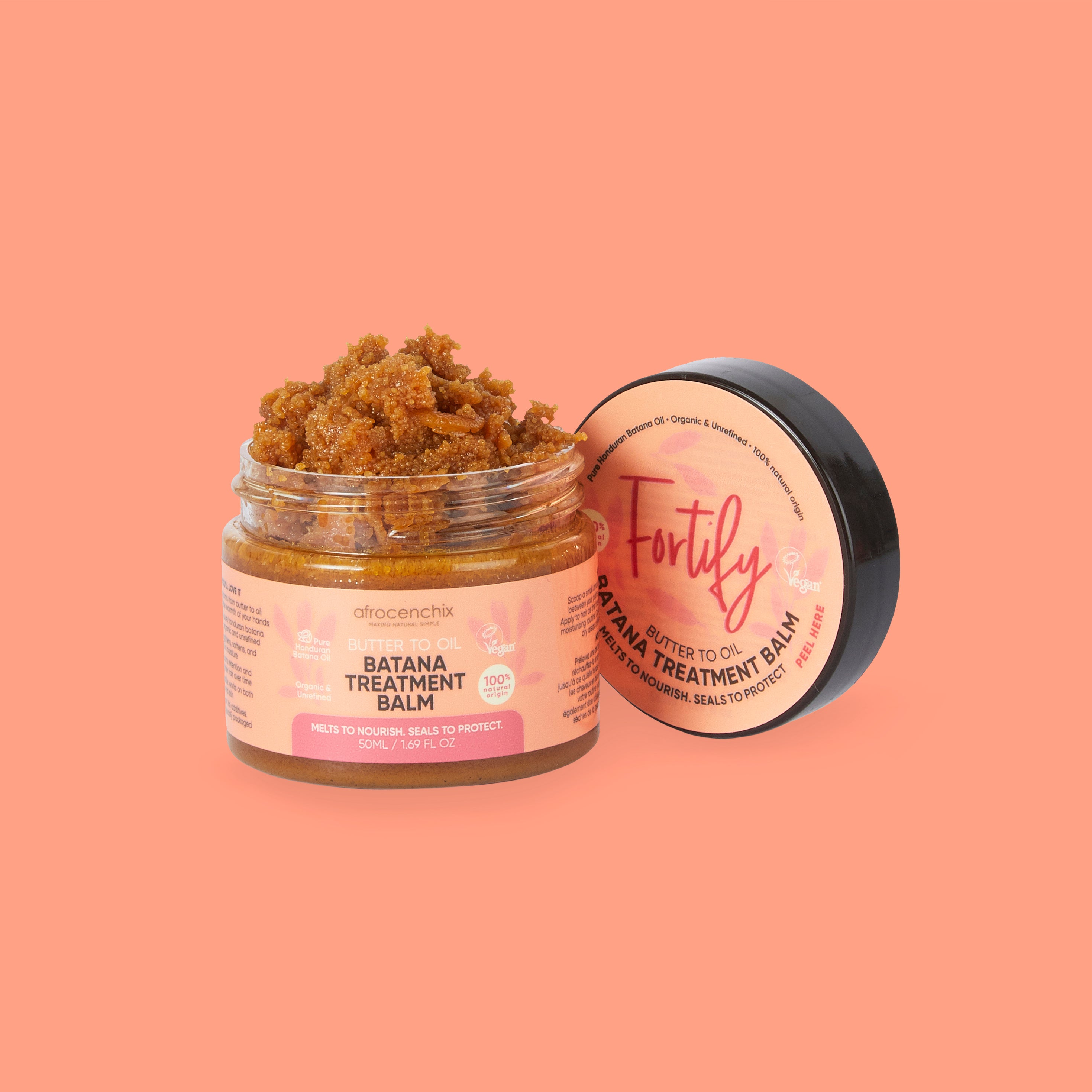 Afrocenchix Fortify Butter-to-Oil Batana Treatment Balm