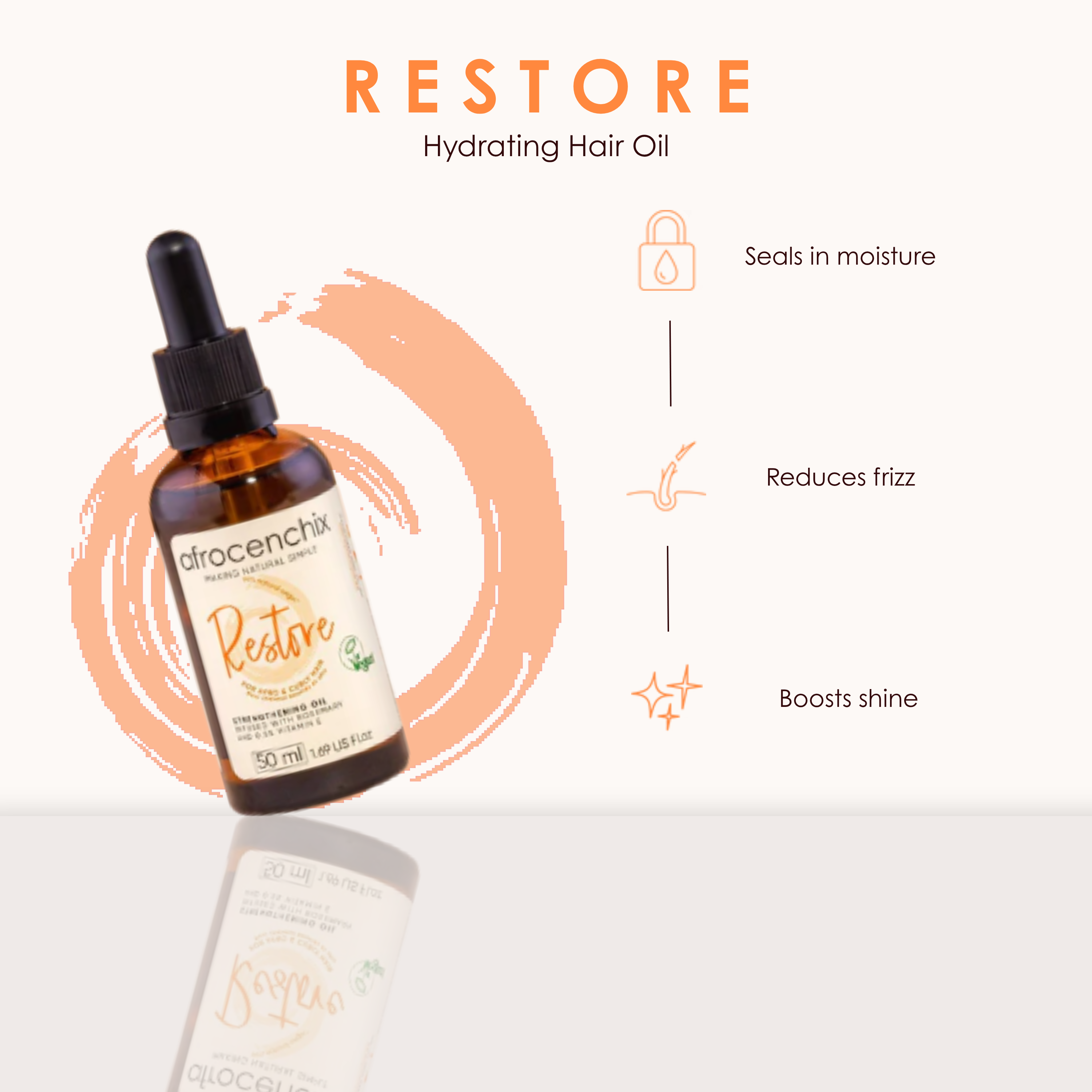 Restore - Hydrating Hair Oil for Strength & Shine