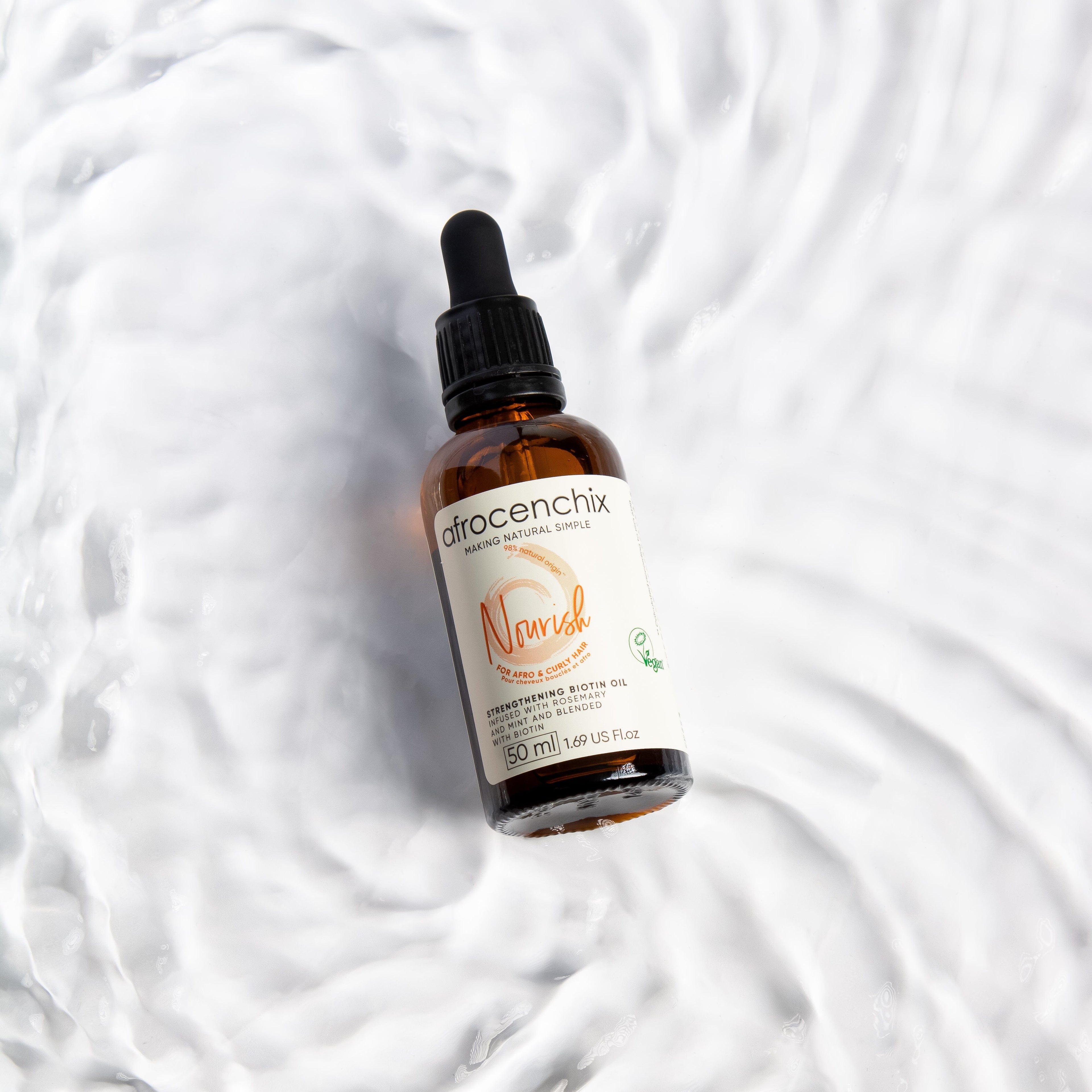 Strengthening Biotin Oil with Rosemary, Mint & Coconut - Nourish Your Hair