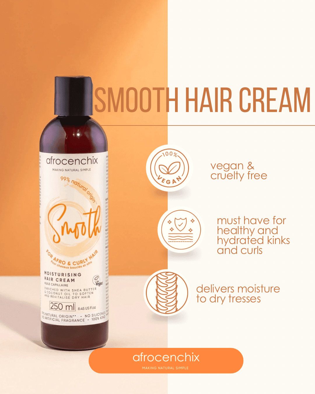 Natural Moisturising Cream - Smooth