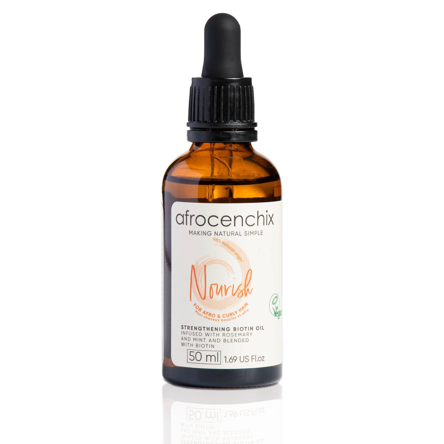 Nourish- Strengthening Biotin Oil with Rosemary, Mint & Coconut Oil