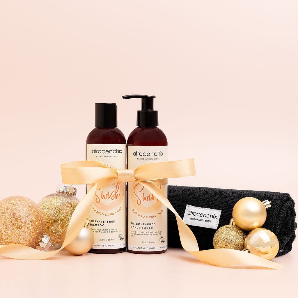 Swish Shampoo, Swirl Conditioner & Microfibre Towel Turban