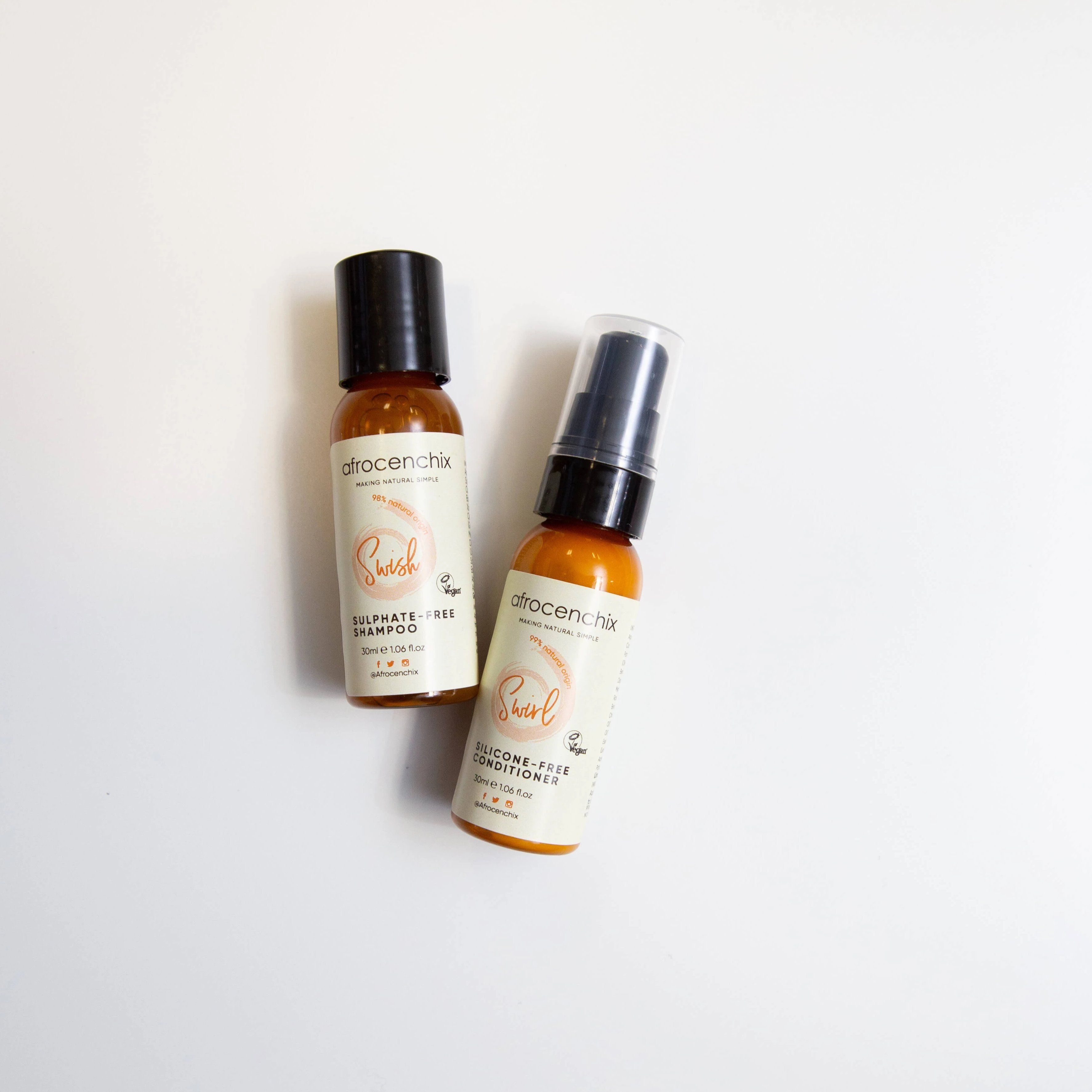 Sample Swish Shampoo & Swirl Conditioner Set (30ml)