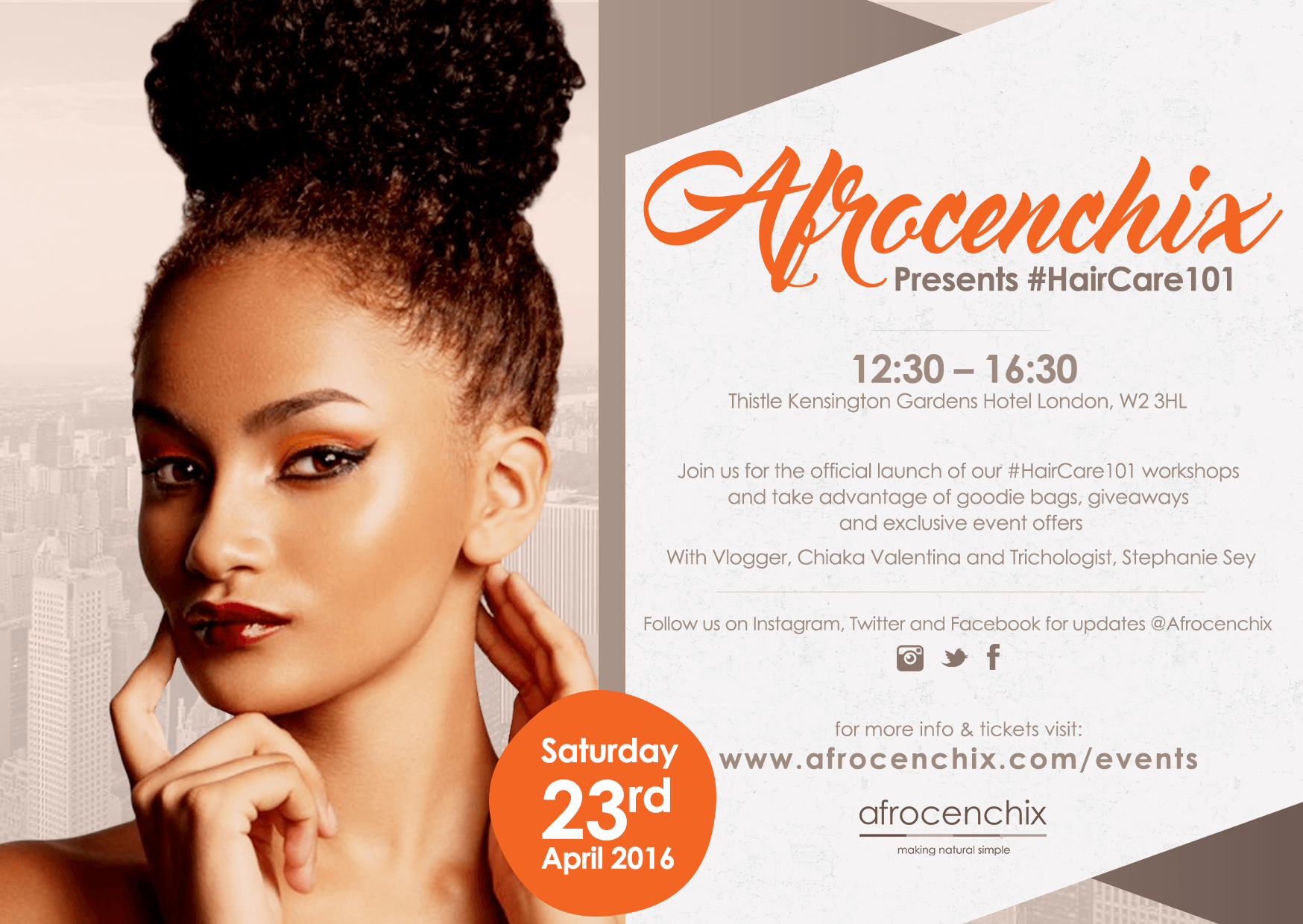 Afrocenchix presents #HairCare101 – The Launch