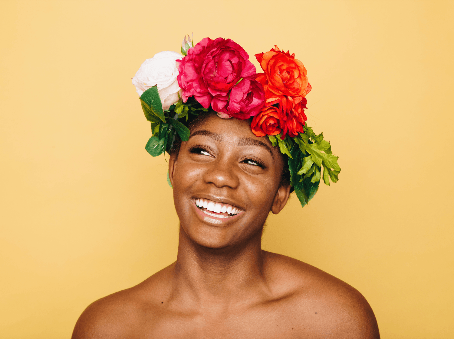 Moana-inspired flower crown Disney hairstyles for natural hair Afrocenchix article