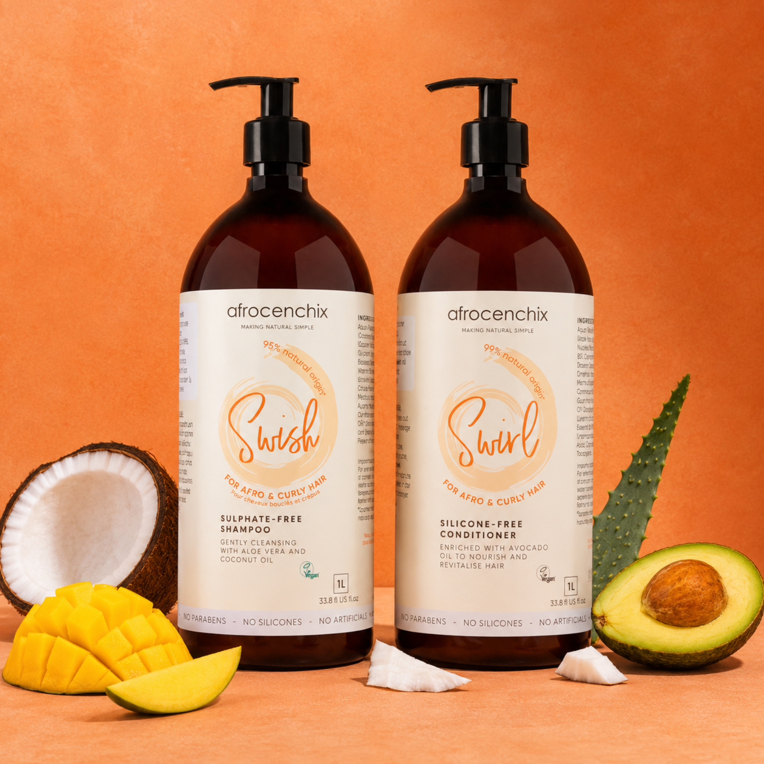 Swish + Swirl Family Wash Day Duo 1 Litre