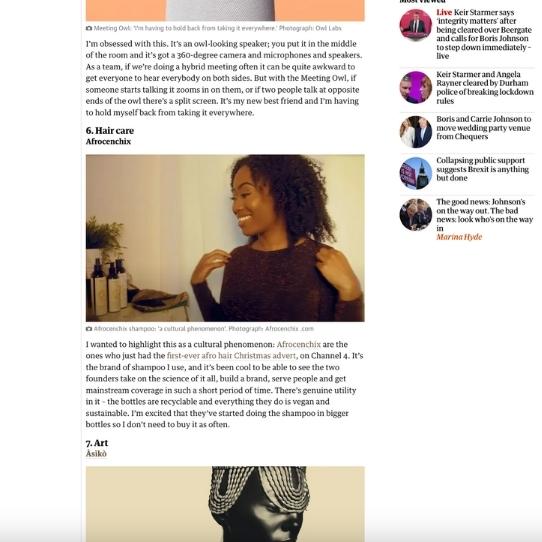 The Guardian – On my radar: Anne-Marie Imafidon’s cultural highlights
