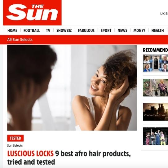 The Sun – LUSCIOUS LOCKS 9 best afro hair products, tried and tested