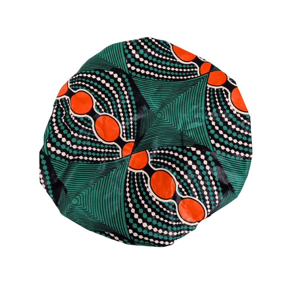 Print Bonnet with Satin Lining