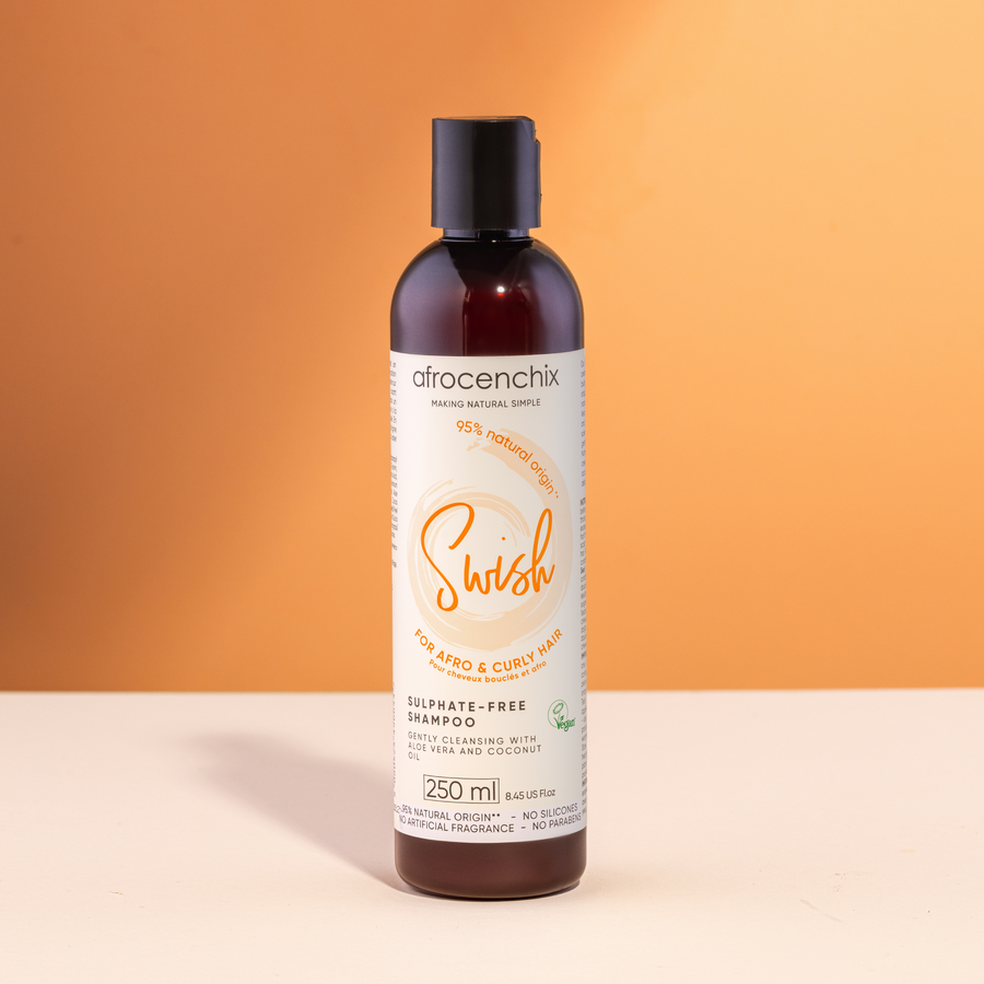 shampoo for curly hair Afrocenchix sulphate free bottle