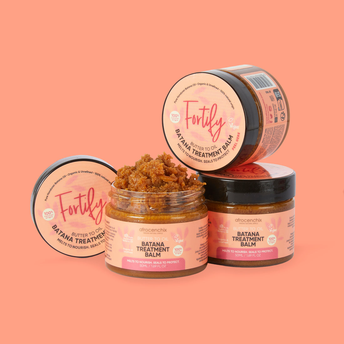 Afrocenchix Fortify Butter-to-Oil Batana Treatment Balm 50ml
