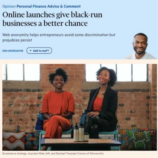Financial Times Online launches give black-run businesses a better chance features Afrocenchix