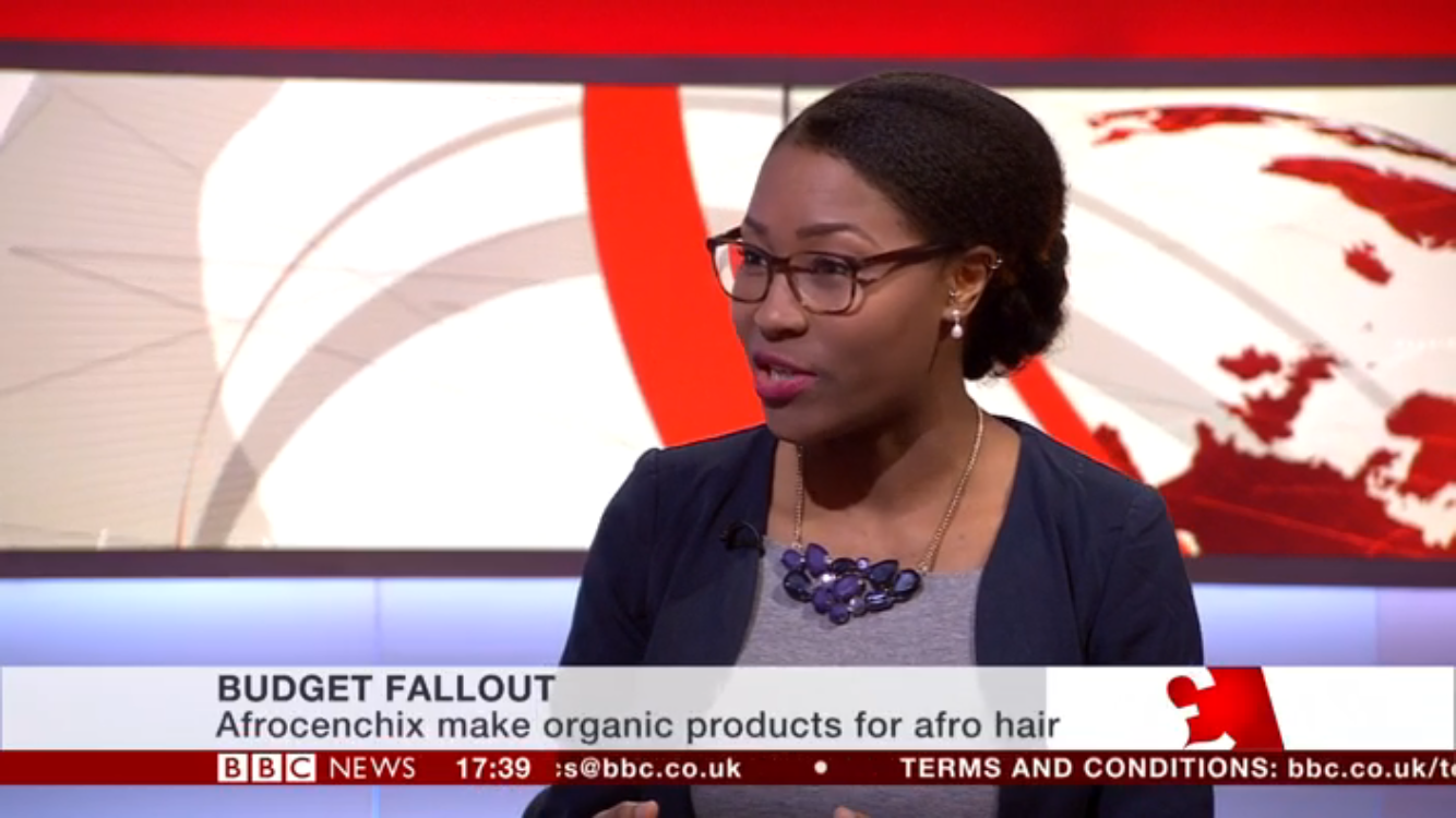 BBC News segment with Rachael Corson co-founder of Afrocenchix on the budget fallouts (Brexit)