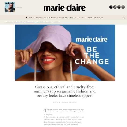 Marie Claire Afrocenchix products were used on the models hair for this photo shoot 