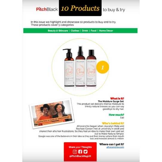 Pitch Black Mag – Products to buy and try - MSS