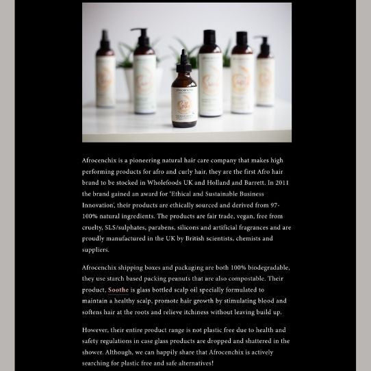 The Earth Issue article featuring Afrocenchix