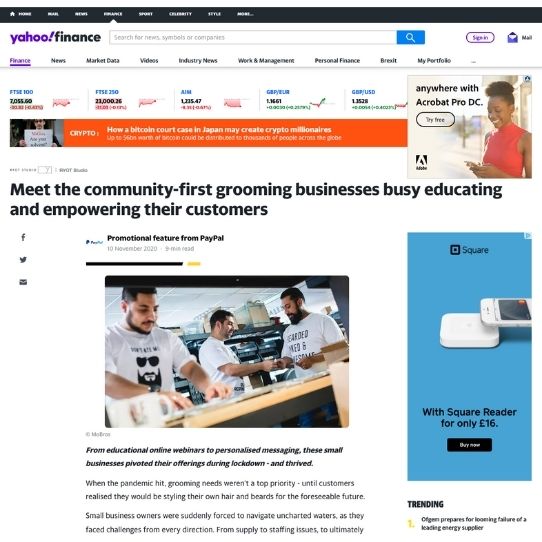 Yahoo article where we Meet the community-first grooming businesses busy educating and empowering their customers featuring Afrocenchix