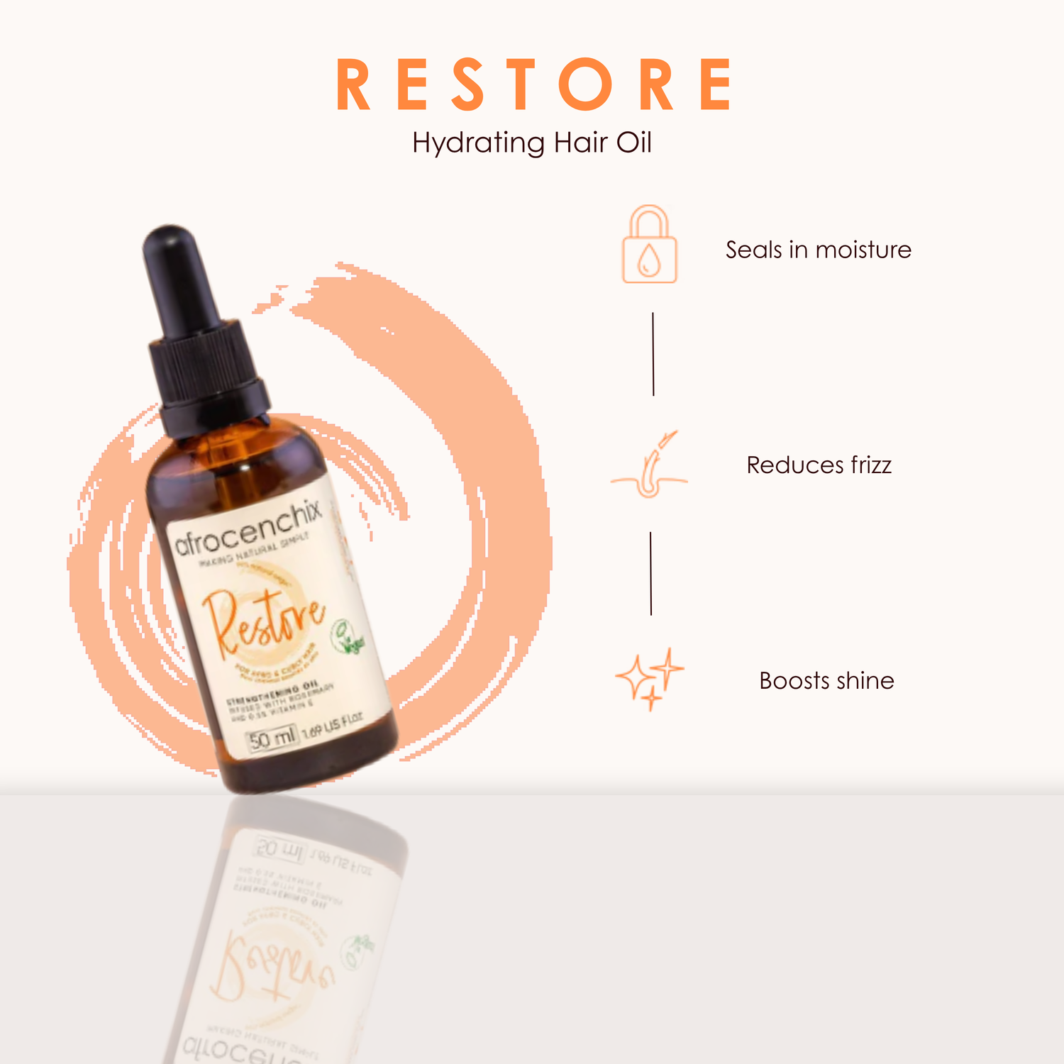 Restore - Hydrating Hair Oil for Strength &amp; Shine