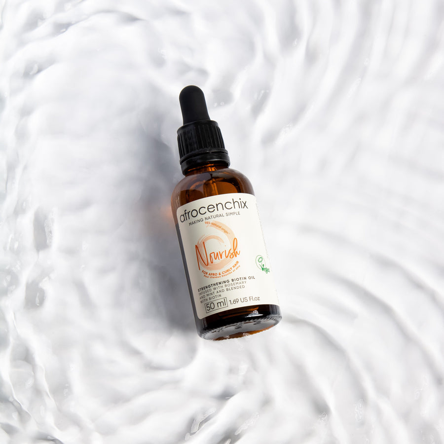 Strengthening Biotin Oil with Rosemary, Mint & Coconut - Nourish Your Hair
