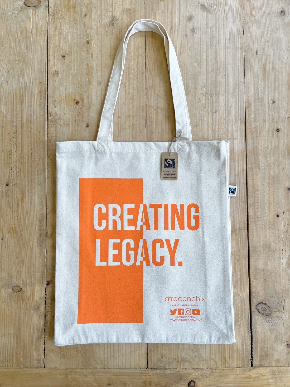 ‘Creating Legacy’ Organic Canvas Tote Bag